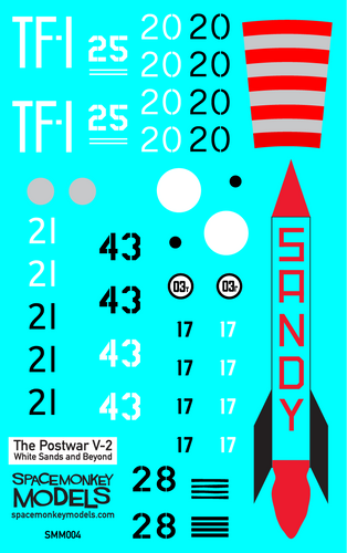 The Postwar V-2 Decal Set