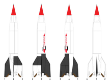 1/24 Scale V-2/A4 Plastic Model Assembly Kit Two-Pack
