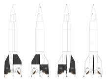 1/24 Scale V-2/A4 Plastic Model Assembly Kit Two-Pack