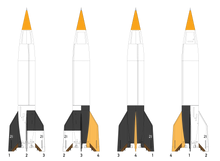 1/24 Scale V-2/A4 Plastic Model Assembly Kit Two-Pack