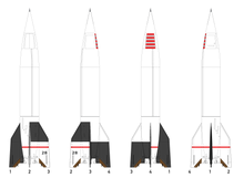 1/24 Scale V-2/A4 Plastic Model Assembly Kit Two-Pack